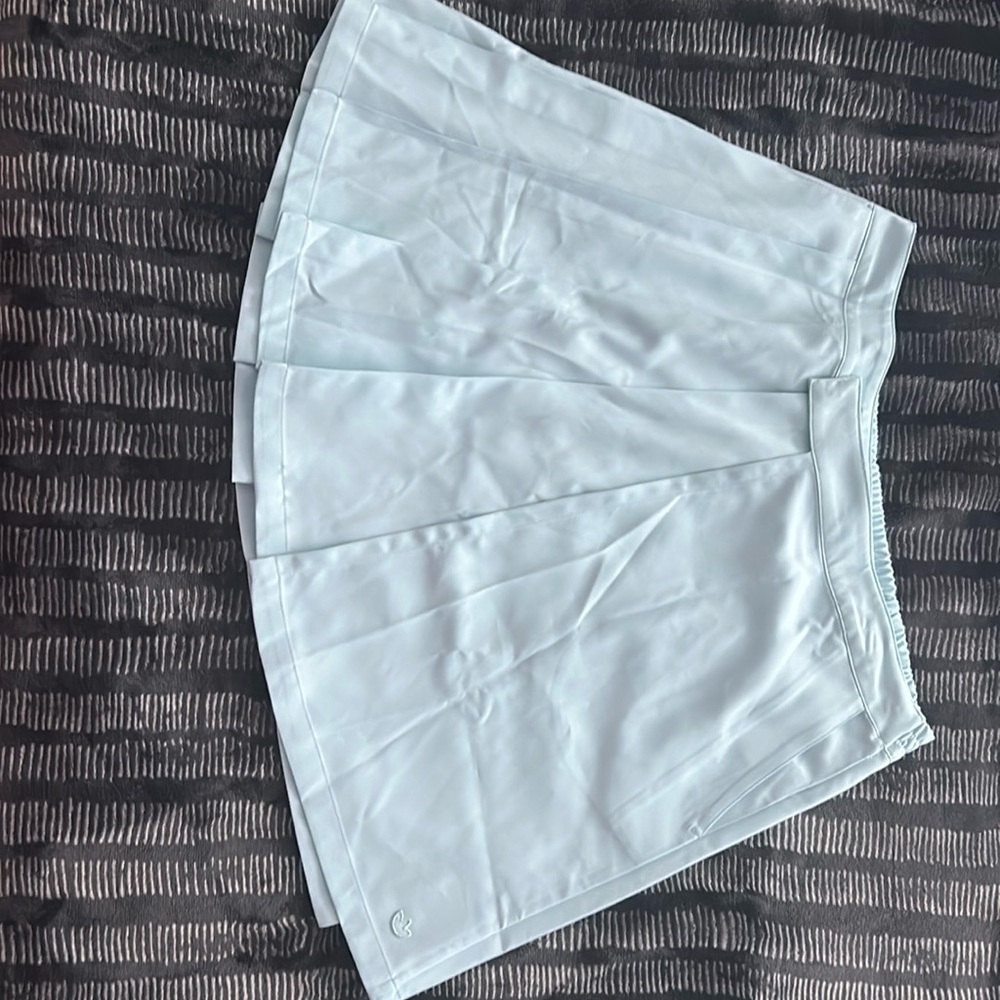 Large Adidas pleated shirt light blue